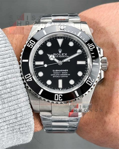 rolex submariner no date or date|2023 submariner no date 124060.